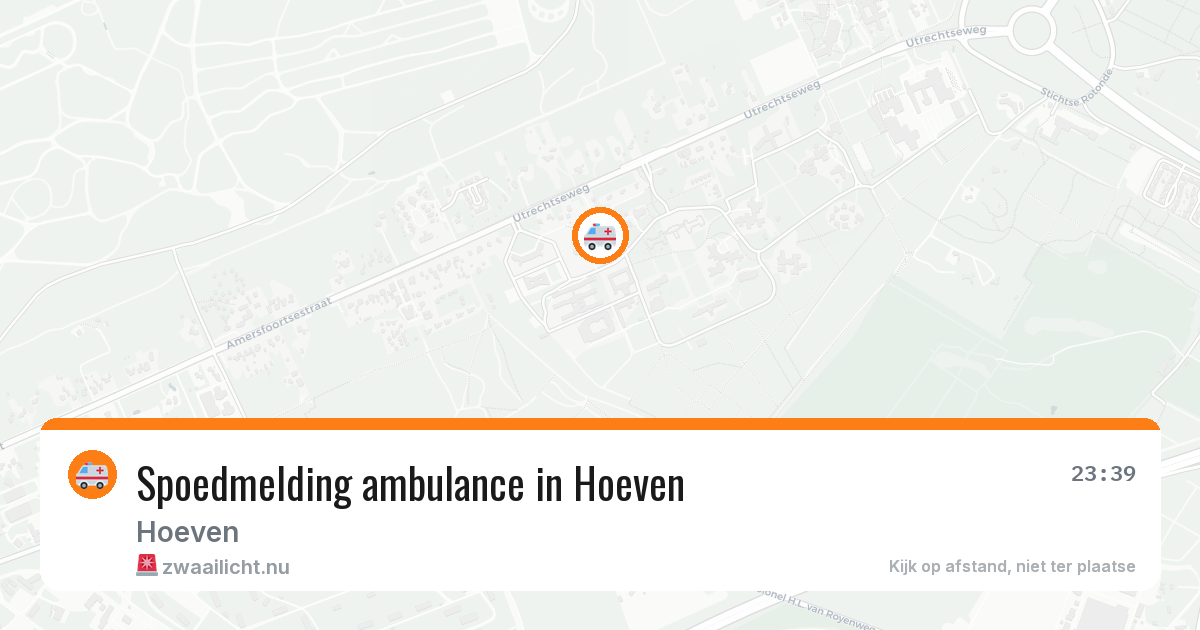 Spoedmelding ambulance in Hoeven — 5 apr 2026