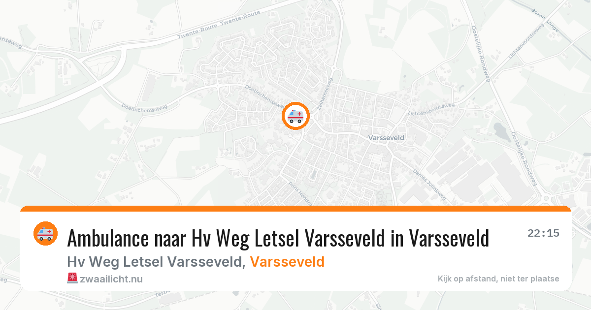 Ambulance naar Hv Weg Letsel Varsseveld in Varsseveld — 29 mei 2026