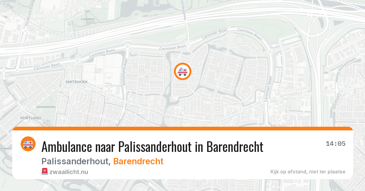 Ambulance naar Palissanderhout in Barendrecht — 12 mei 2026