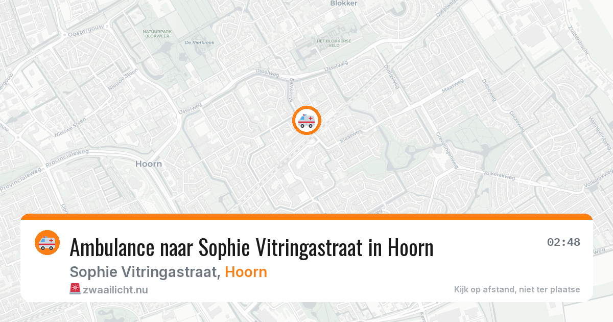 Ambulance naar Sophie Vitringastraat in Hoorn — 7 jul 2026