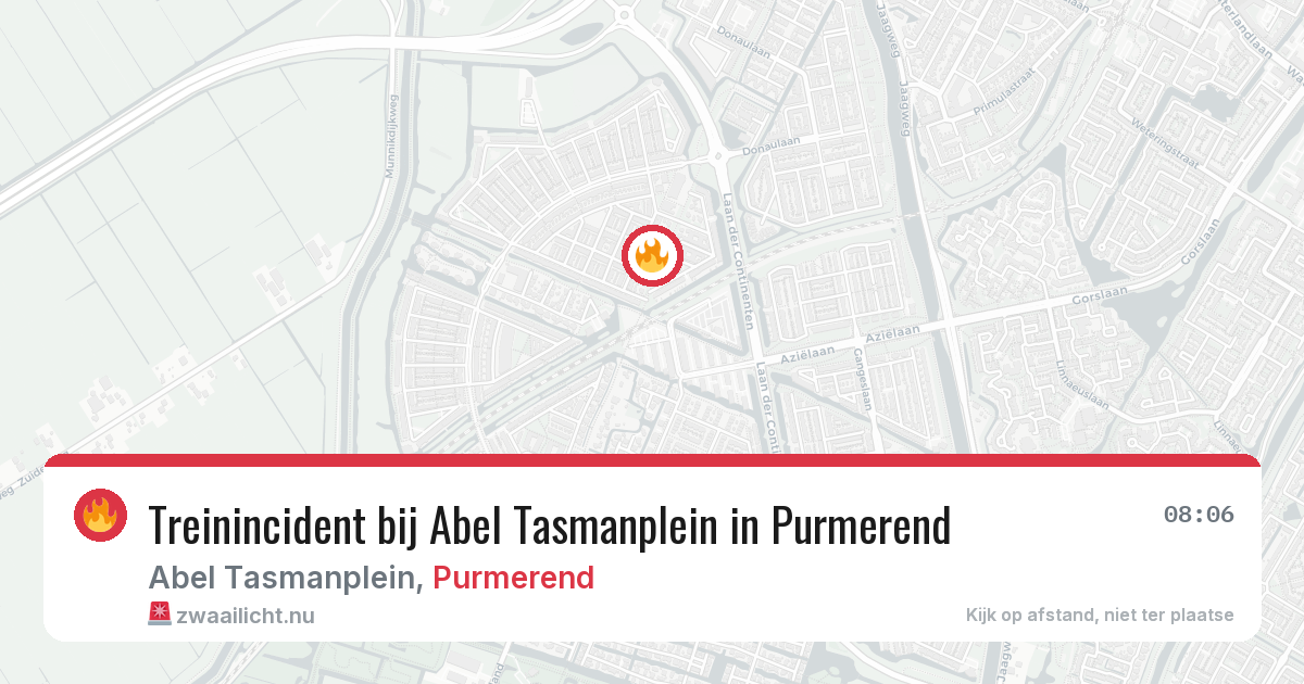 Treinincident bij Abel Tasmanplein in Purmerend — 27 mei 2026