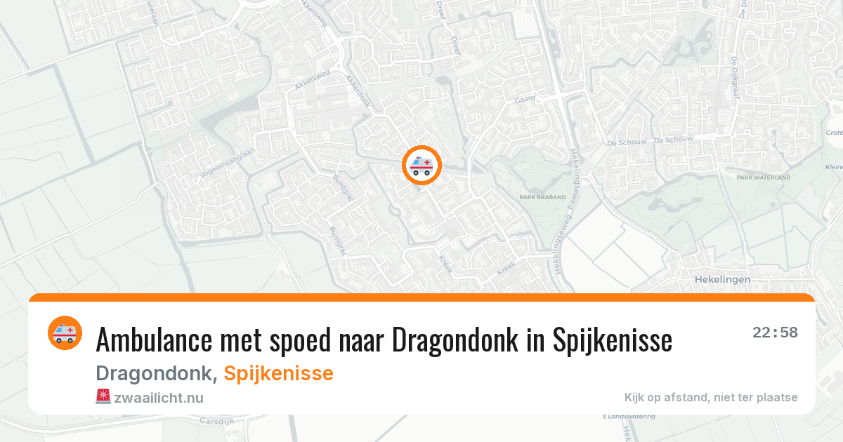 Ambulance met spoed naar Dragondonk in Spijkenisse — 24 jul 2026