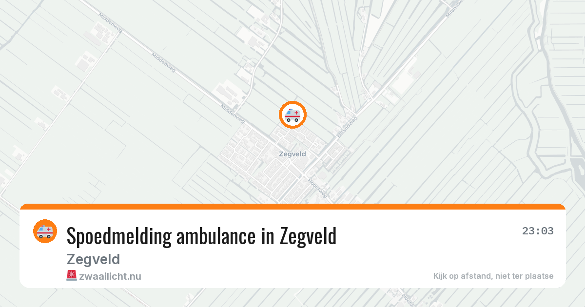 Spoedmelding ambulance in Zegveld — 4 jul 2026