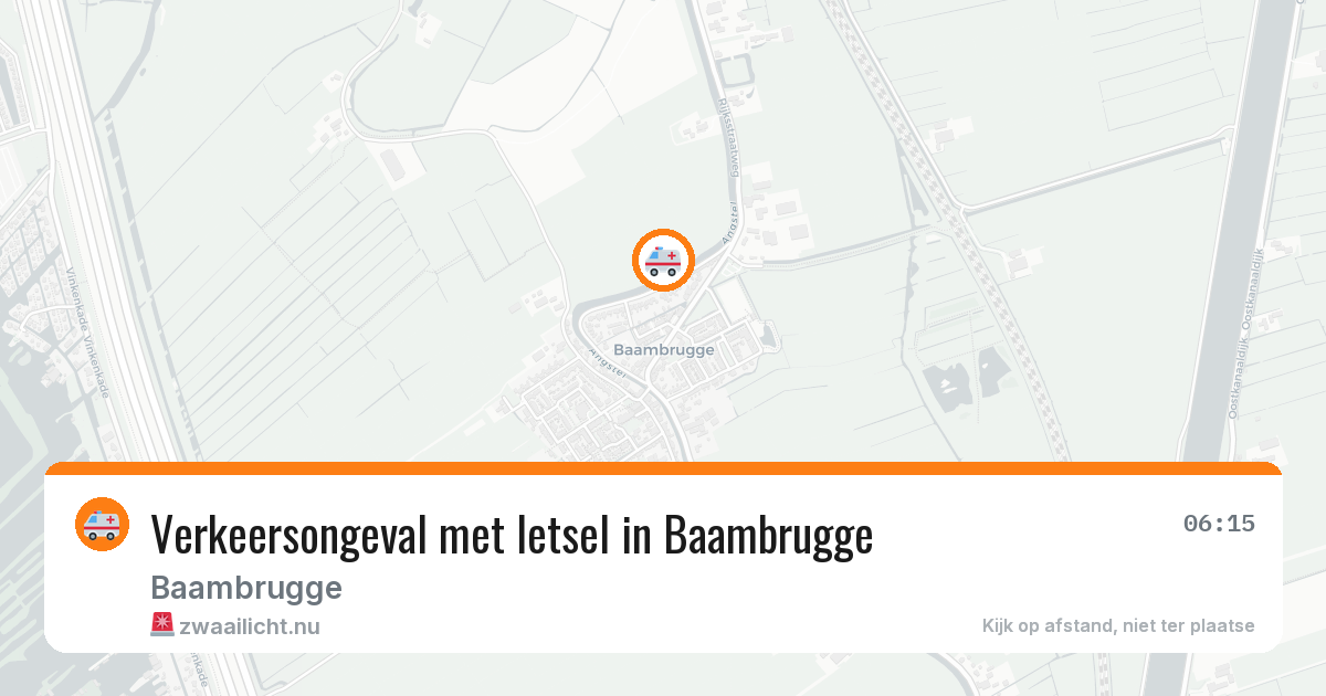 Verkeersongeval met letsel in Baambrugge — 10 mei 2026