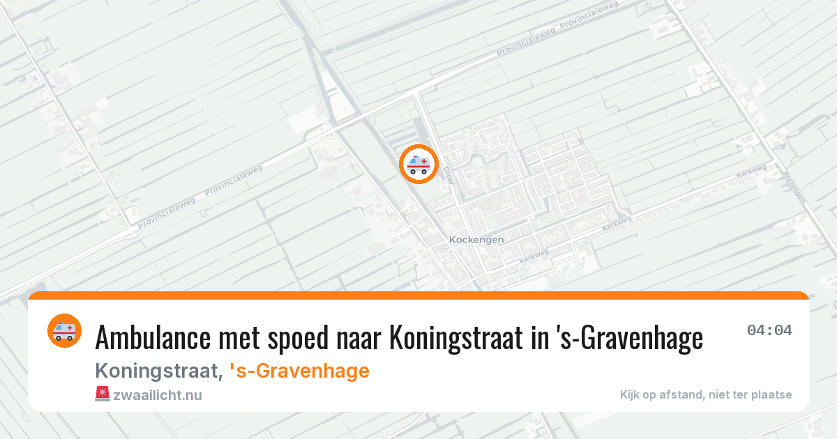 Ambulance met spoed naar Koningstraat in 's-Gravenhage — 20 feb 2026