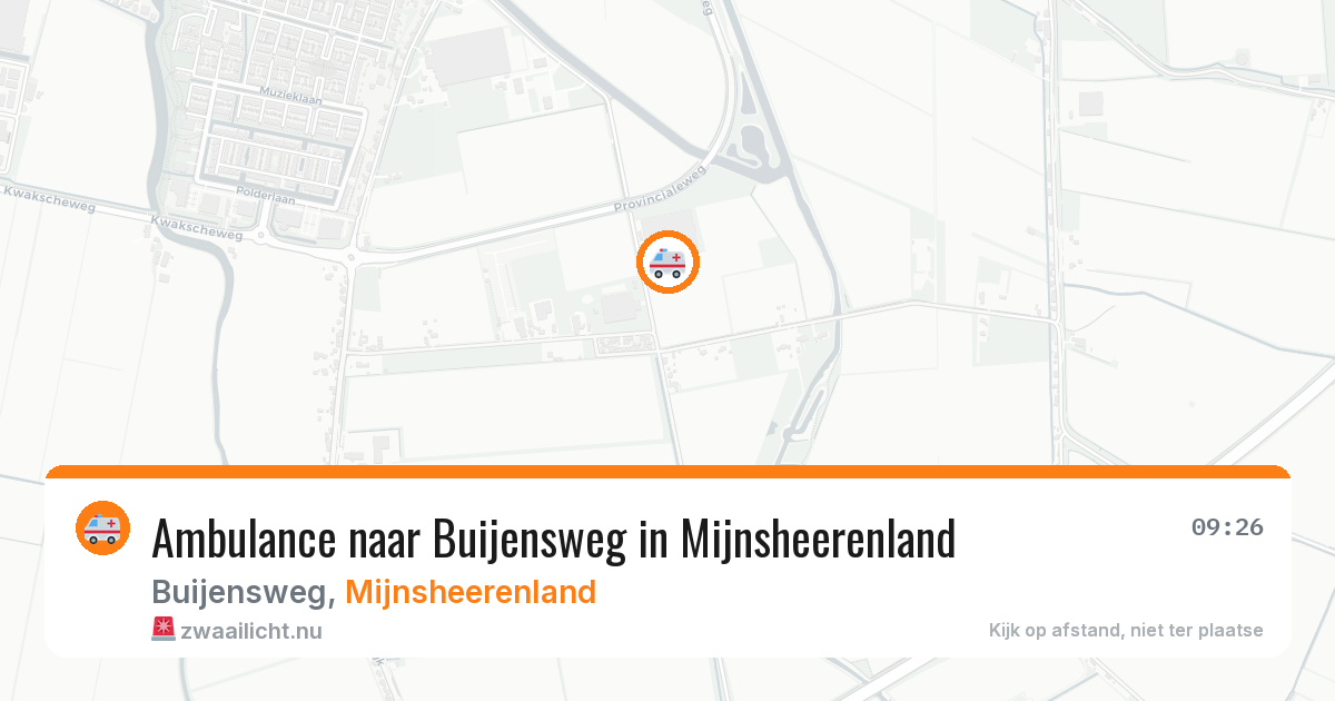 Ambulance naar Buijensweg in Mijnsheerenland — 21 jul 2026