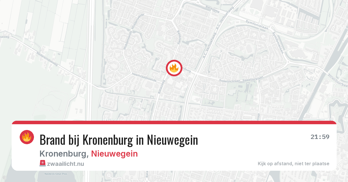 Brand bij Kronenburg in Nieuwegein — 29 mei 2026