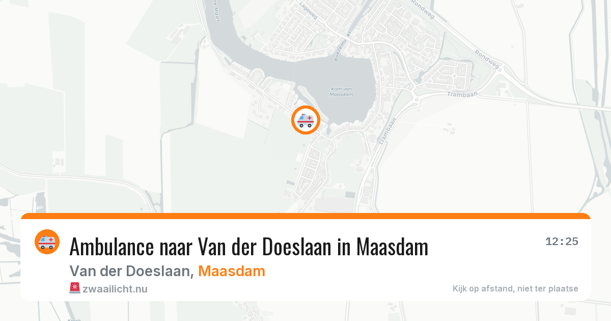 Ambulance naar Van der Doeslaan in Maasdam — 1 jun 2026
