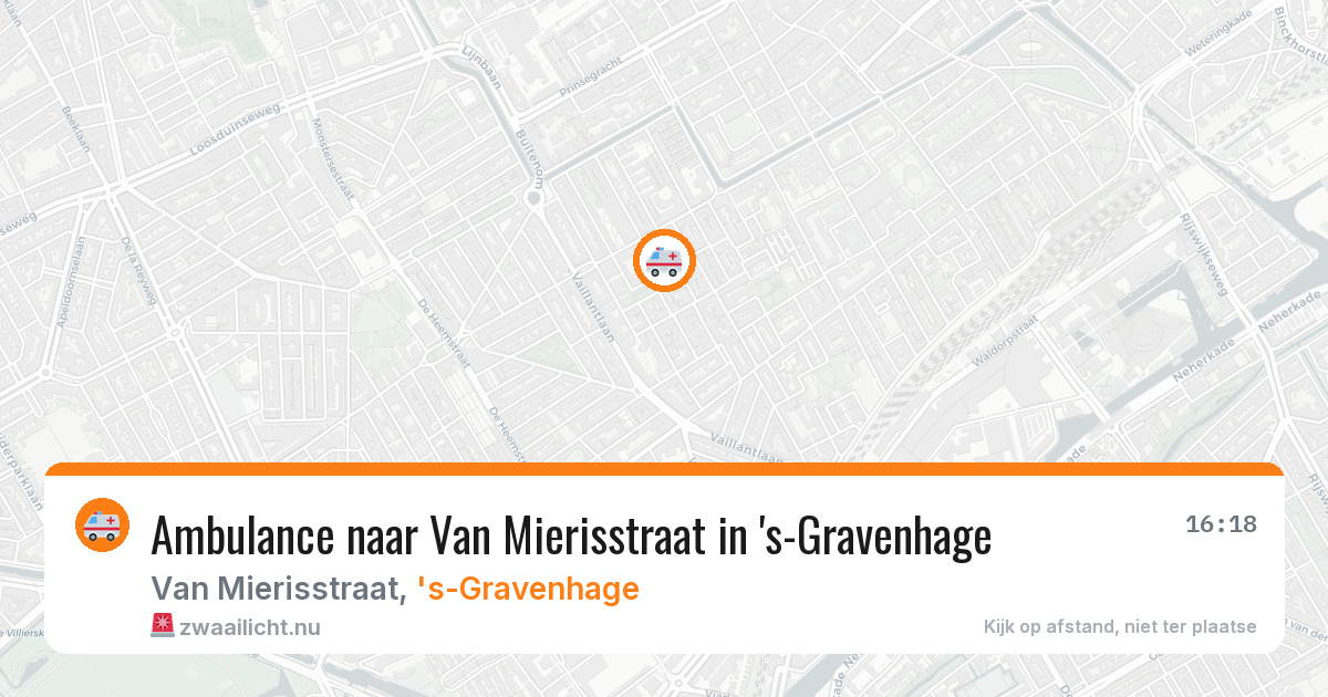 Ambulance naar Van Mierisstraat in 's-Gravenhage — 11 jul 2026