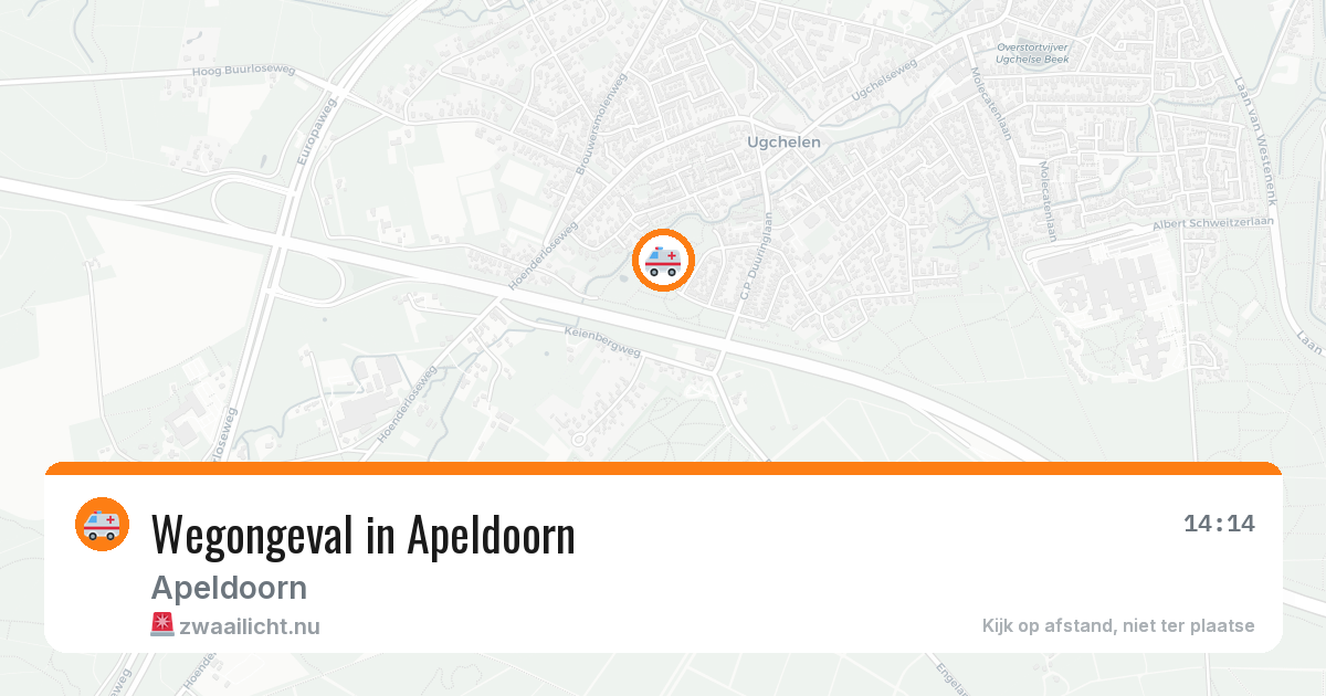 Wegongeval in Apeldoorn — 25 mei 2026
