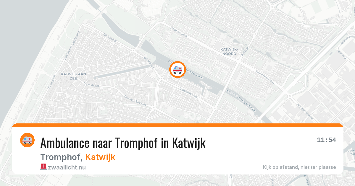 Ambulance naar Tromphof in Katwijk — 26 jul 2026