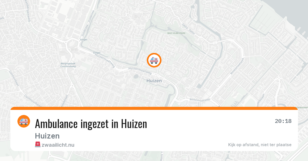Ambulance ingezet in Huizen — 23 jul 2026