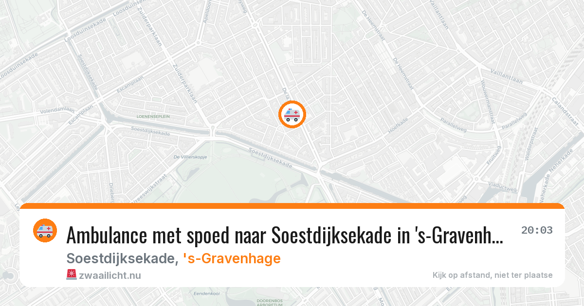 Ambulance met spoed naar Soestdijksekade in 's-Gravenhage — 30 mrt 2026