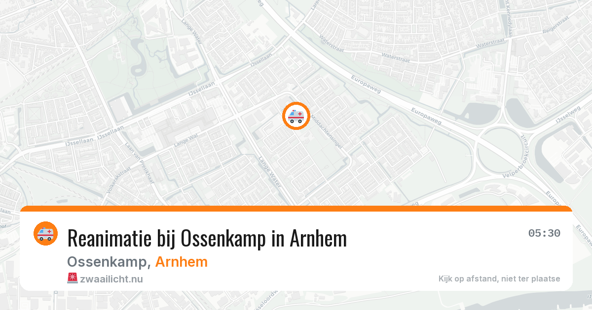 Reanimatie bij Ossenkamp in Arnhem — 24 mei 2026