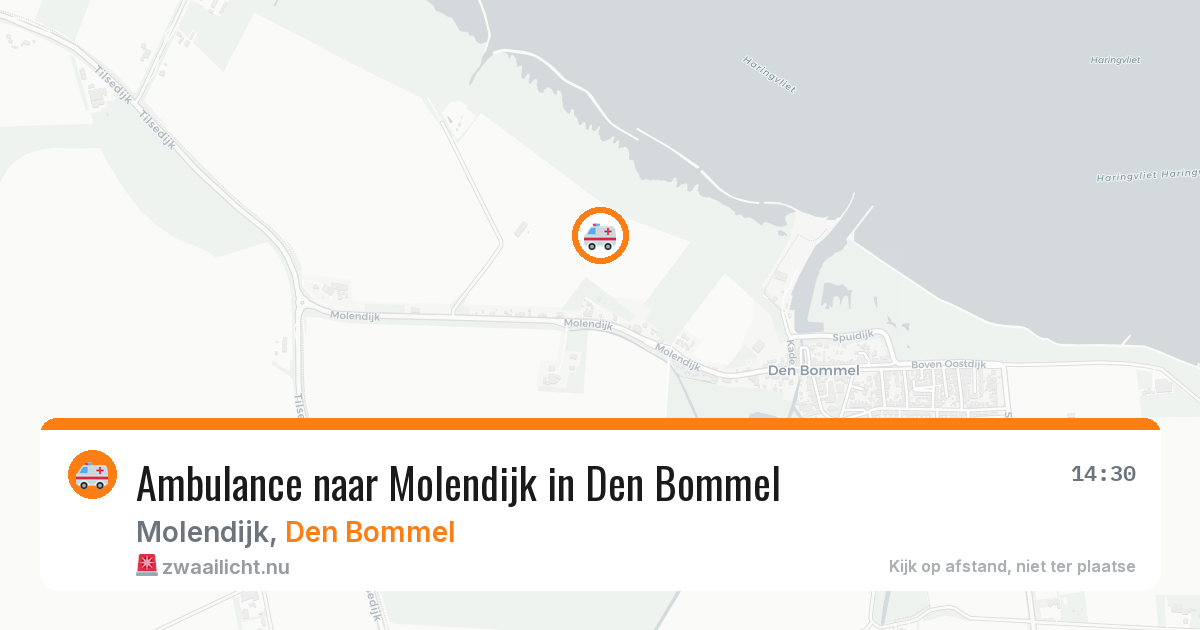 Ambulance naar Molendijk in Den Bommel — 19 mrt 2026