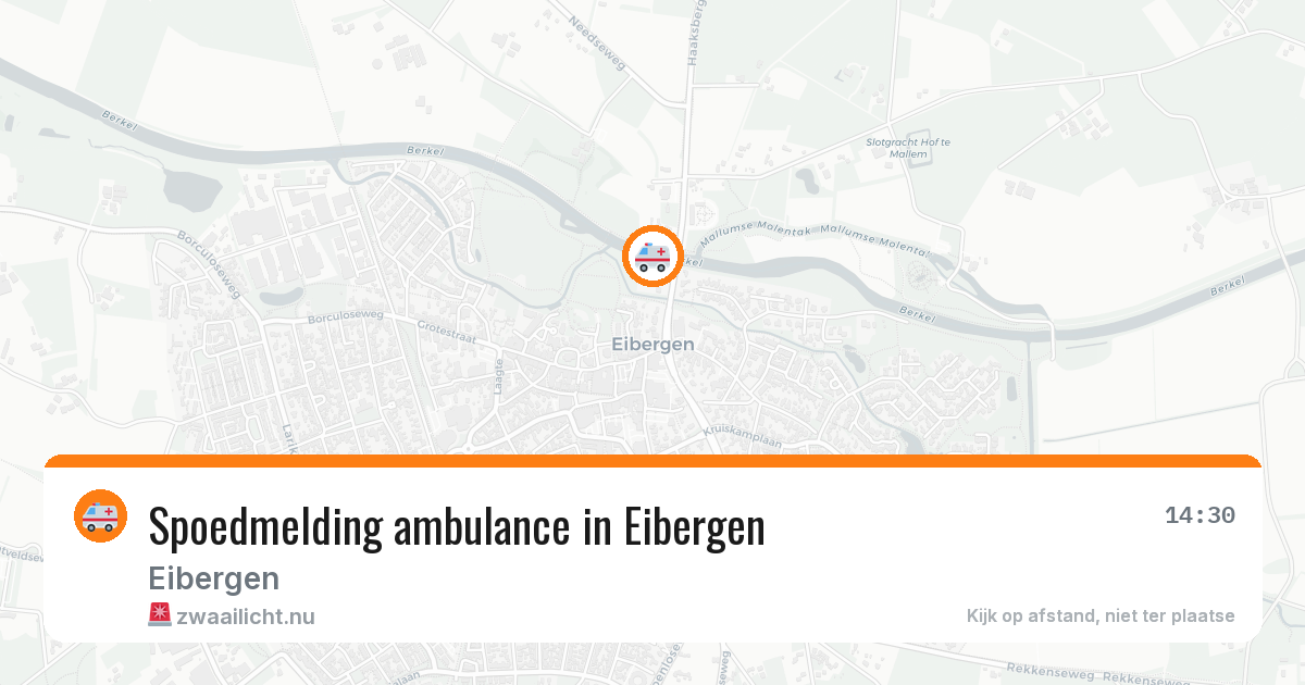 Spoedmelding ambulance in Eibergen — 16 jul 2026