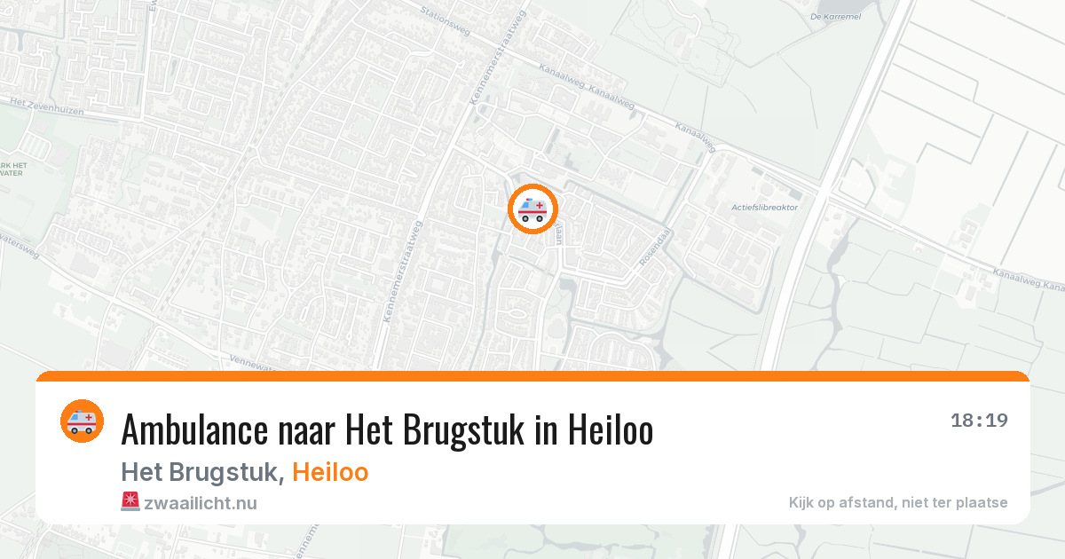 Ambulance naar Het Brugstuk in Heiloo — 21 jul 2026
