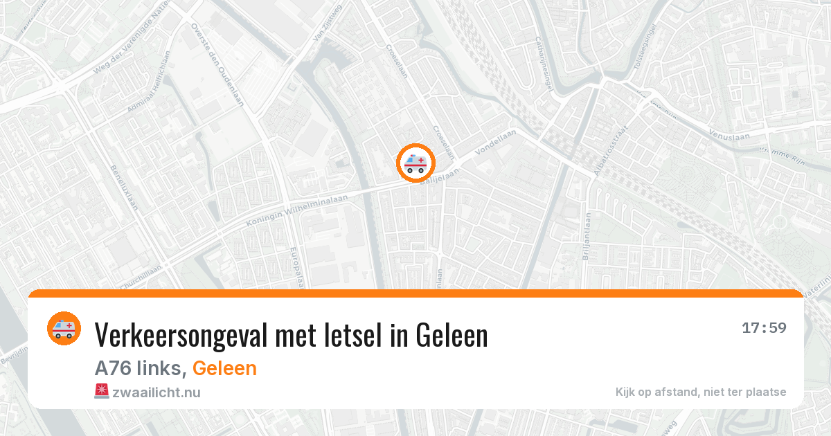 Verkeersongeval met letsel in Geleen — 5 feb 2026
