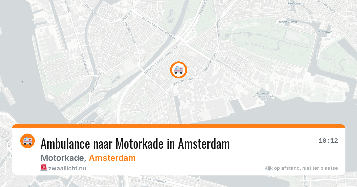 Ambulance naar Motorkade in Amsterdam — 26 mrt 2026