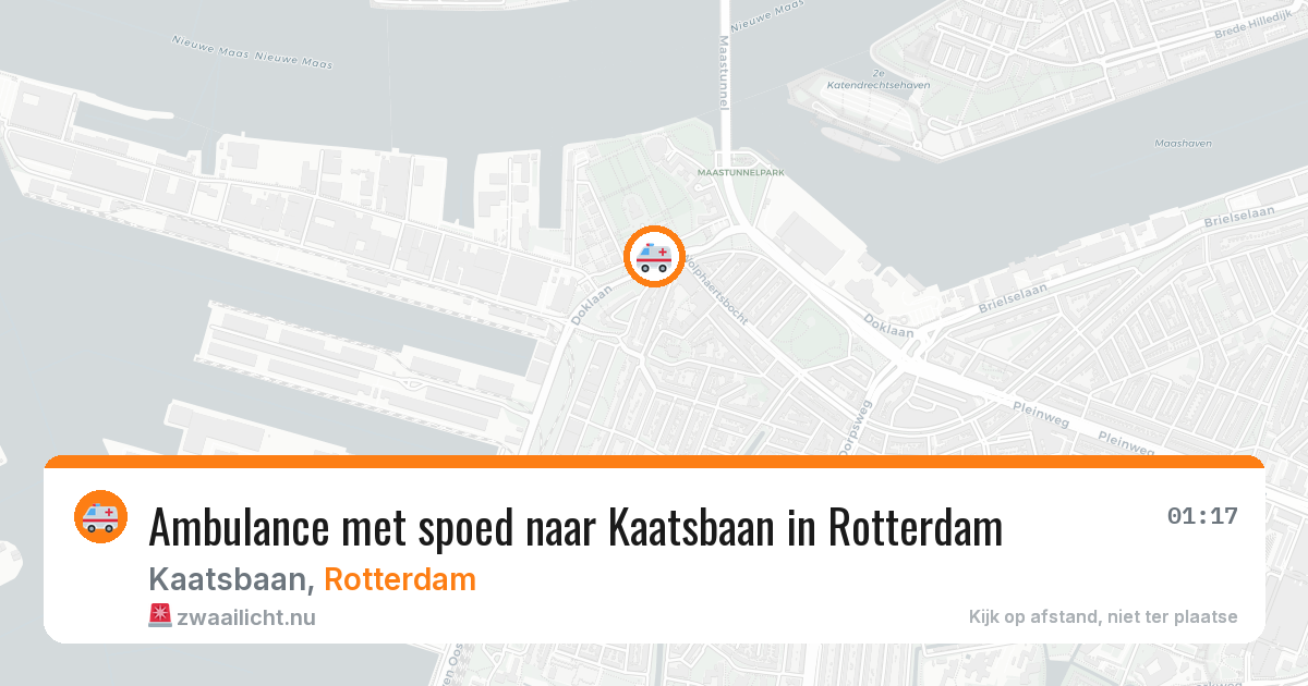 Ambulance met spoed naar Kaatsbaan in Rotterdam — 2 apr 2026