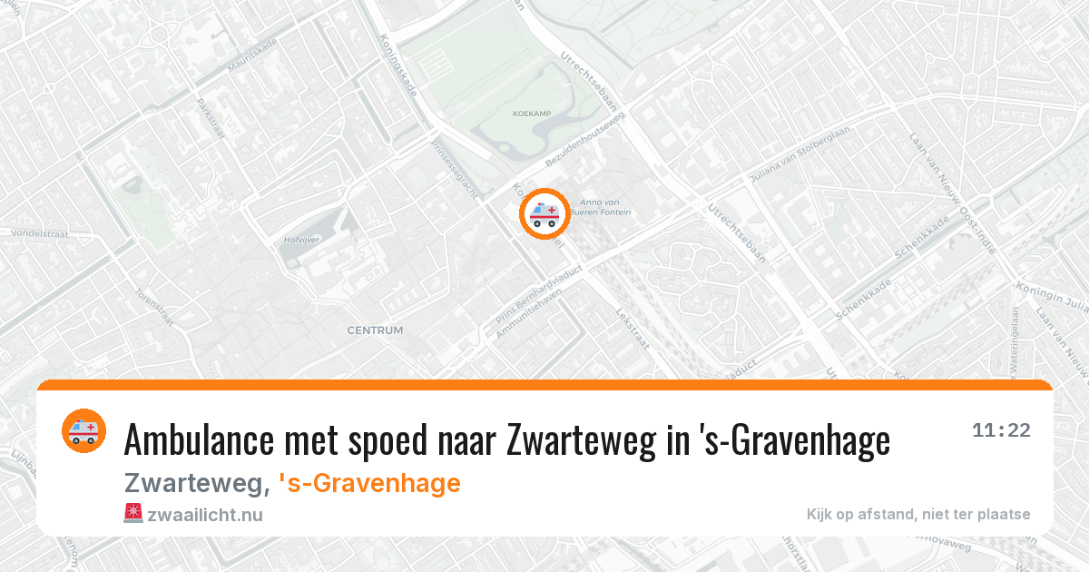 Ambulance met spoed naar Zwarteweg in 's-Gravenhage — 8 jun 2026