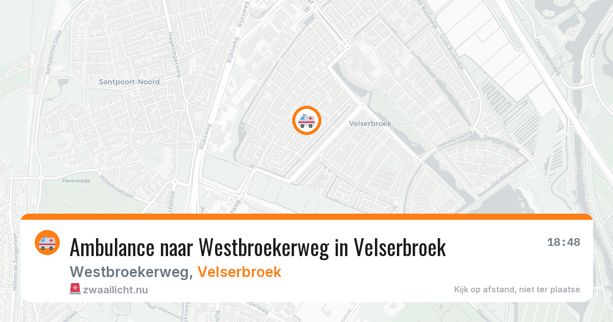 Ambulance naar Westbroekerweg in Velserbroek — 27 jan 2026