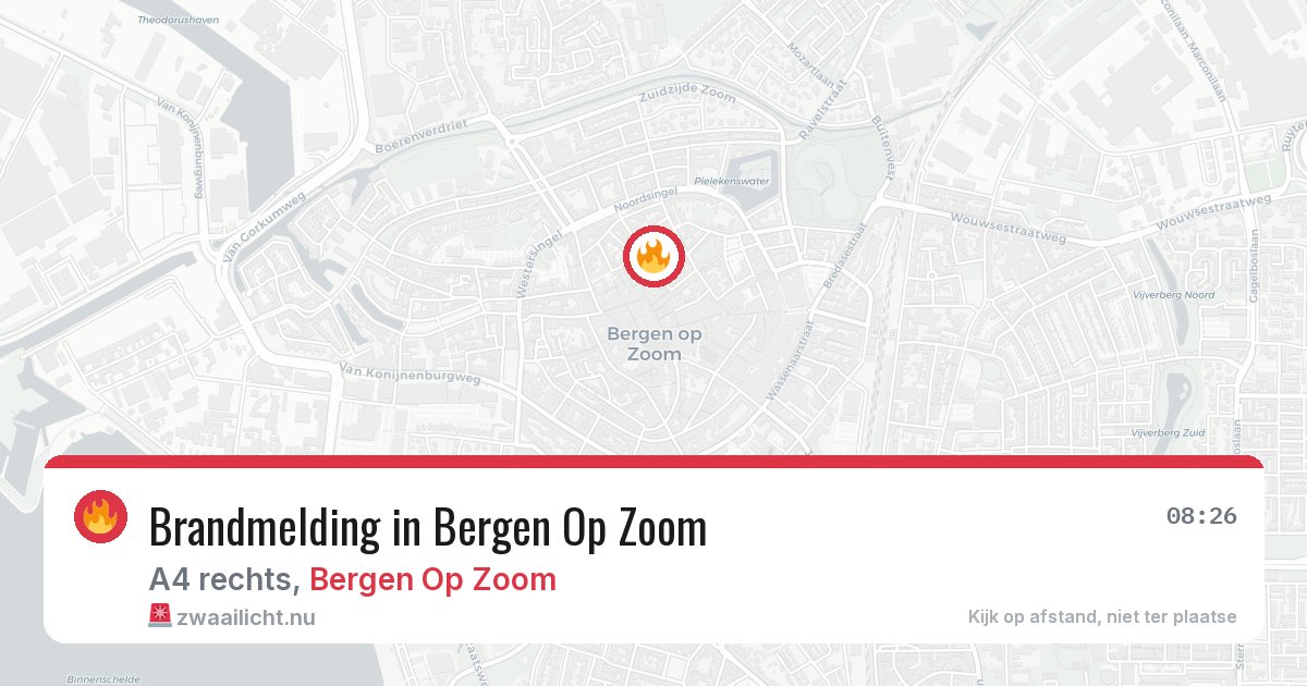 Brandmelding in Bergen Op Zoom — 7 mei 2026