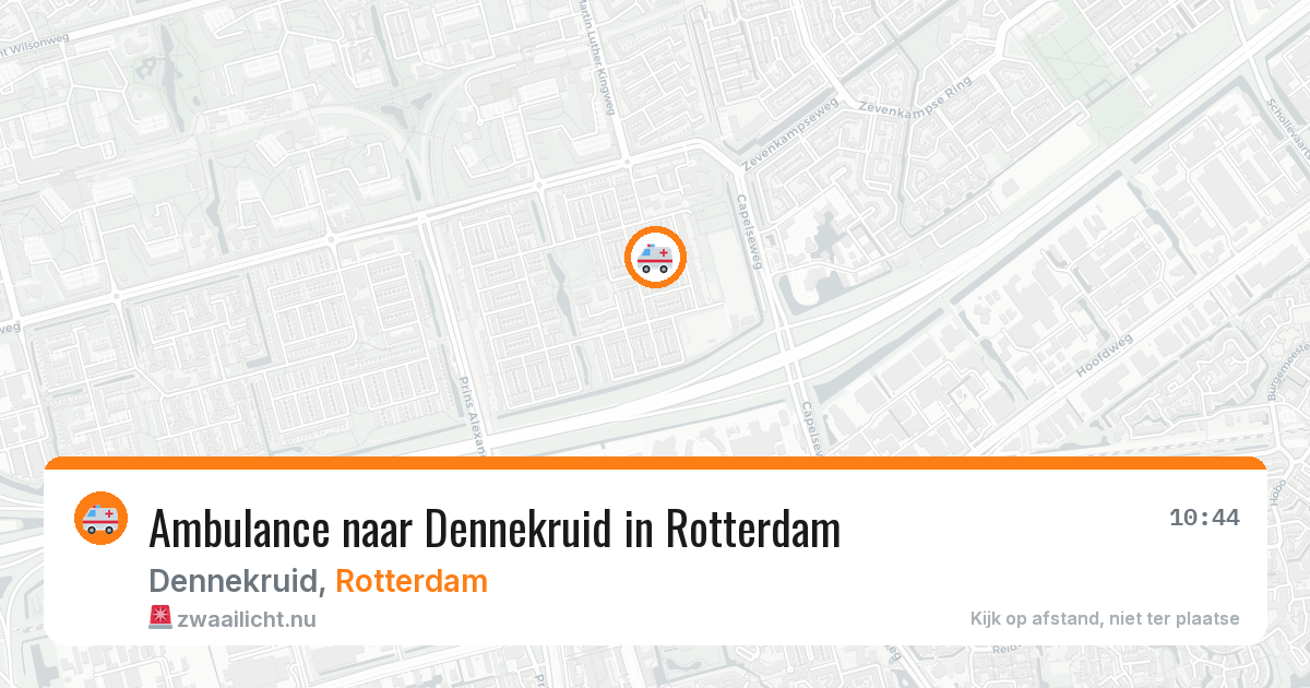 Ambulance naar Dennekruid in Rotterdam — 13 jul 2026