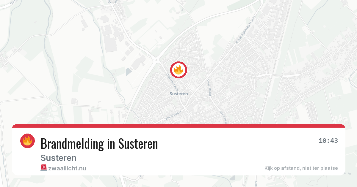 Brandmelding in Susteren — 27 jun 2026