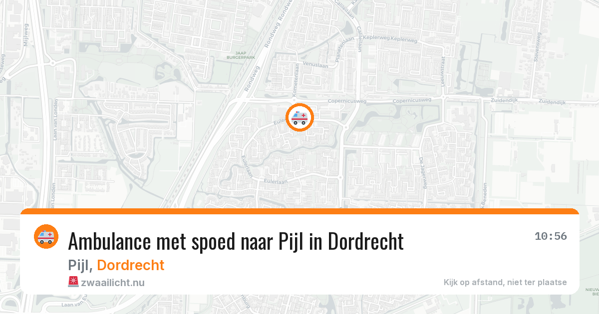 Ambulance met spoed naar Pijl in Dordrecht — 6 jun 2026