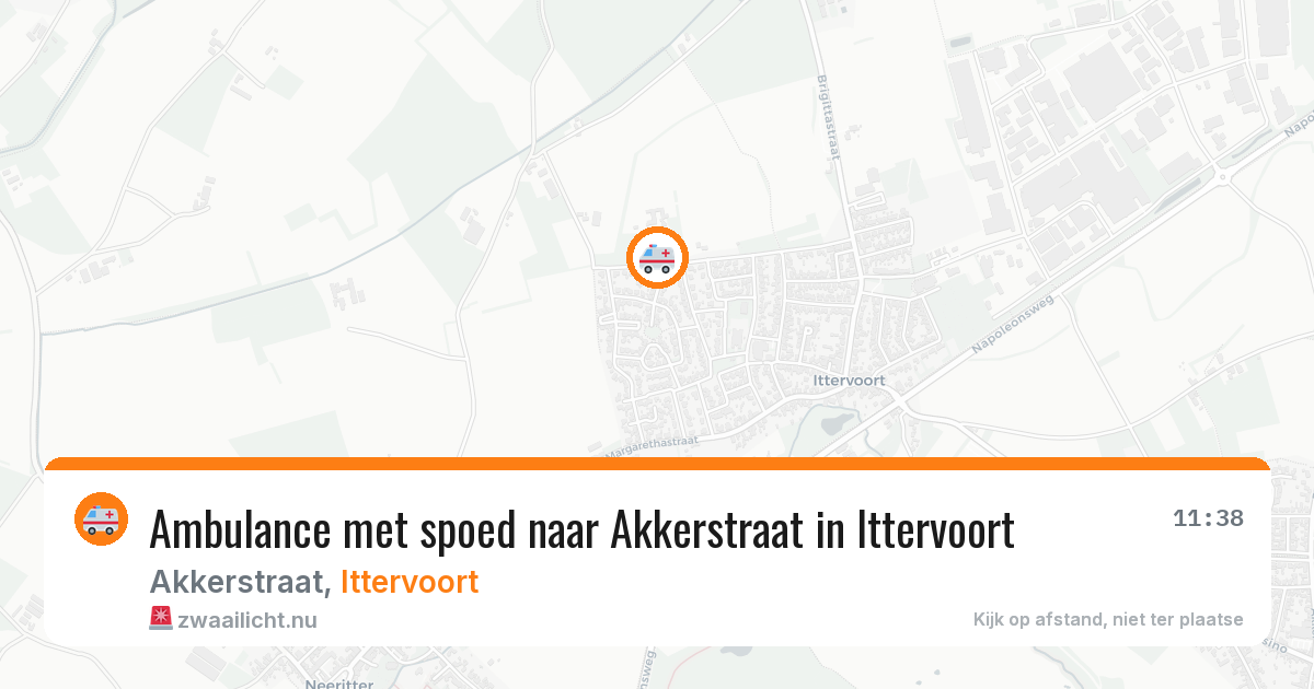 Ambulance met spoed naar Akkerstraat in Ittervoort — 12 jul 2026
