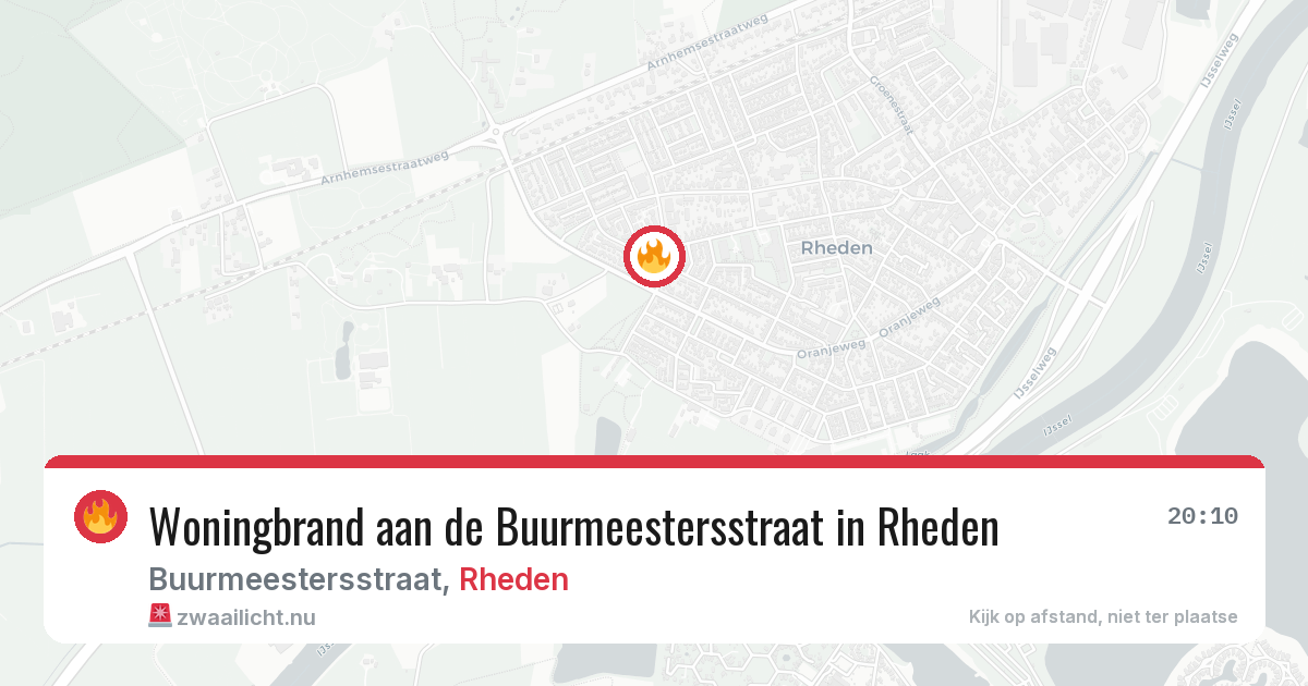 Woningbrand aan de Buurmeestersstraat in Rheden — 19 jan 2026