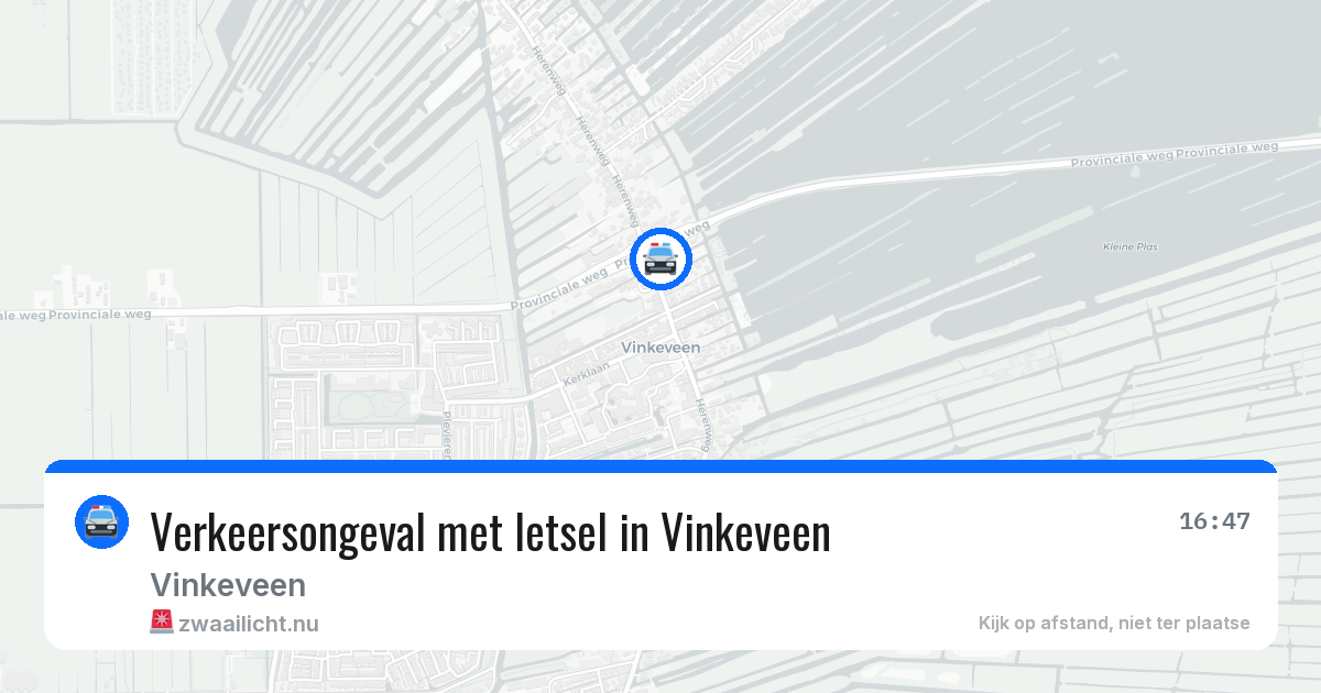 Verkeersongeval met letsel in Vinkeveen — 8 jun 2026