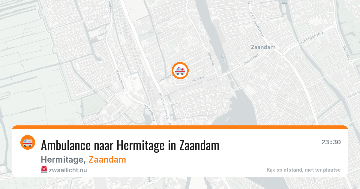 Ambulance naar Hermitage in Zaandam — 30 mei 2026