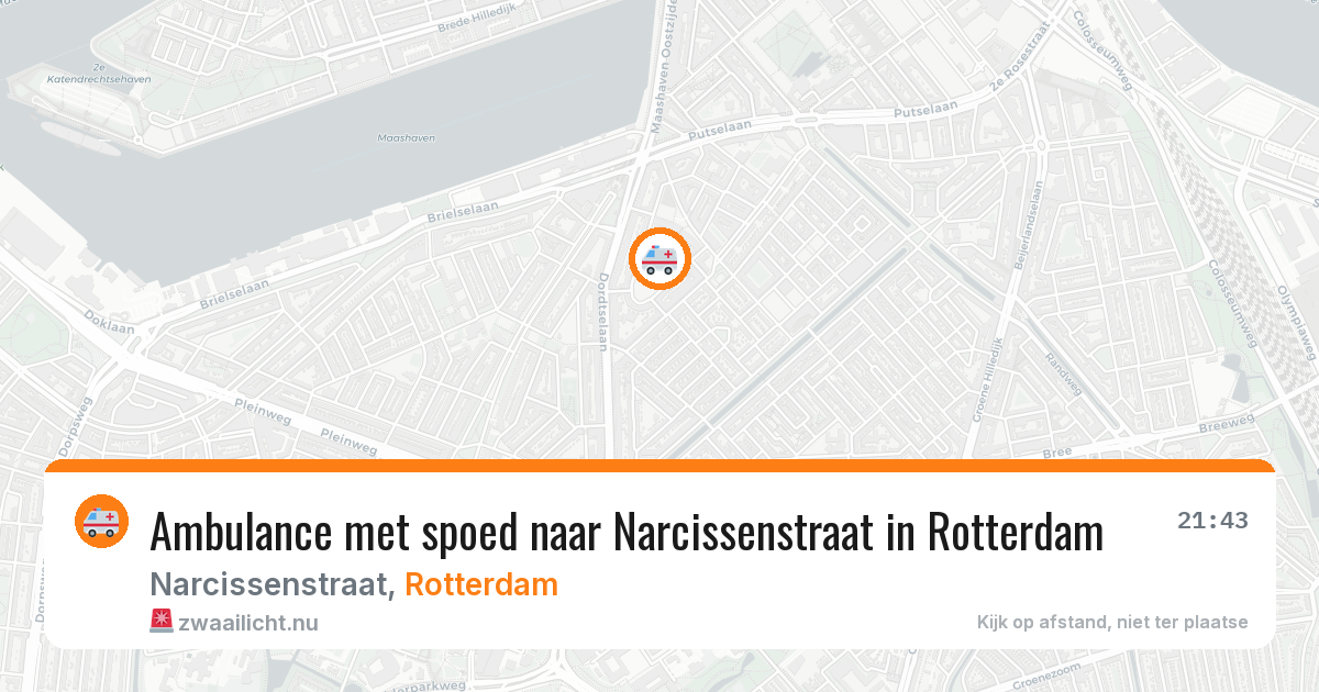 Ambulance met spoed naar Narcissenstraat in Rotterdam — 13 jul 2026