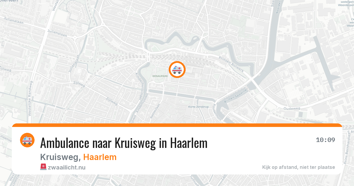 Ambulance naar Kruisweg in Haarlem — 22 jul 2026