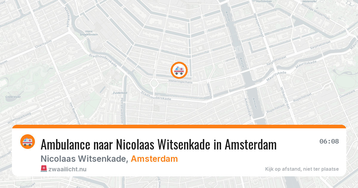Ambulance naar Nicolaas Witsenkade in Amsterdam — 12 jul 2026