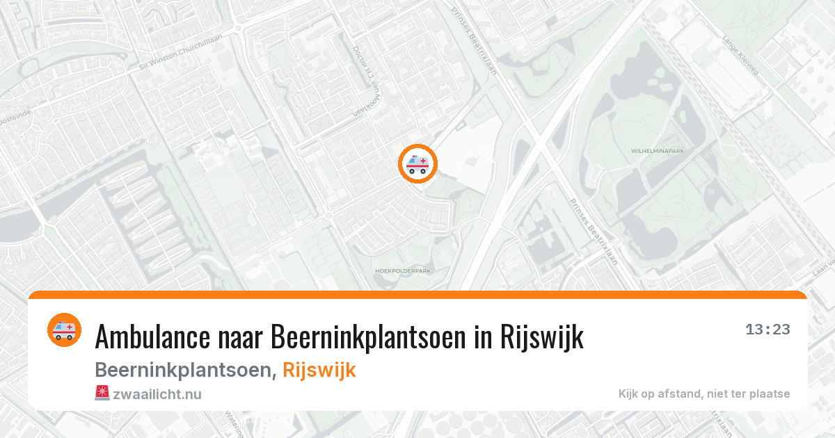 Ambulance naar Beerninkplantsoen in Rijswijk — 21 mrt 2026