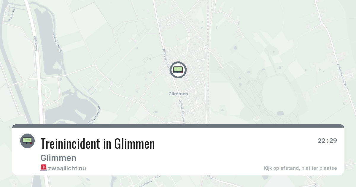 Treinincident in Glimmen — 31 jan 2026