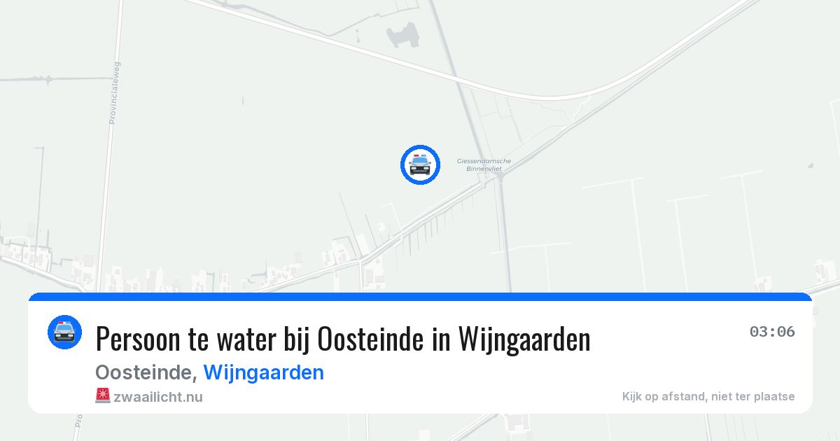 Persoon te water bij Oosteinde in Wijngaarden — 9 mei 2026