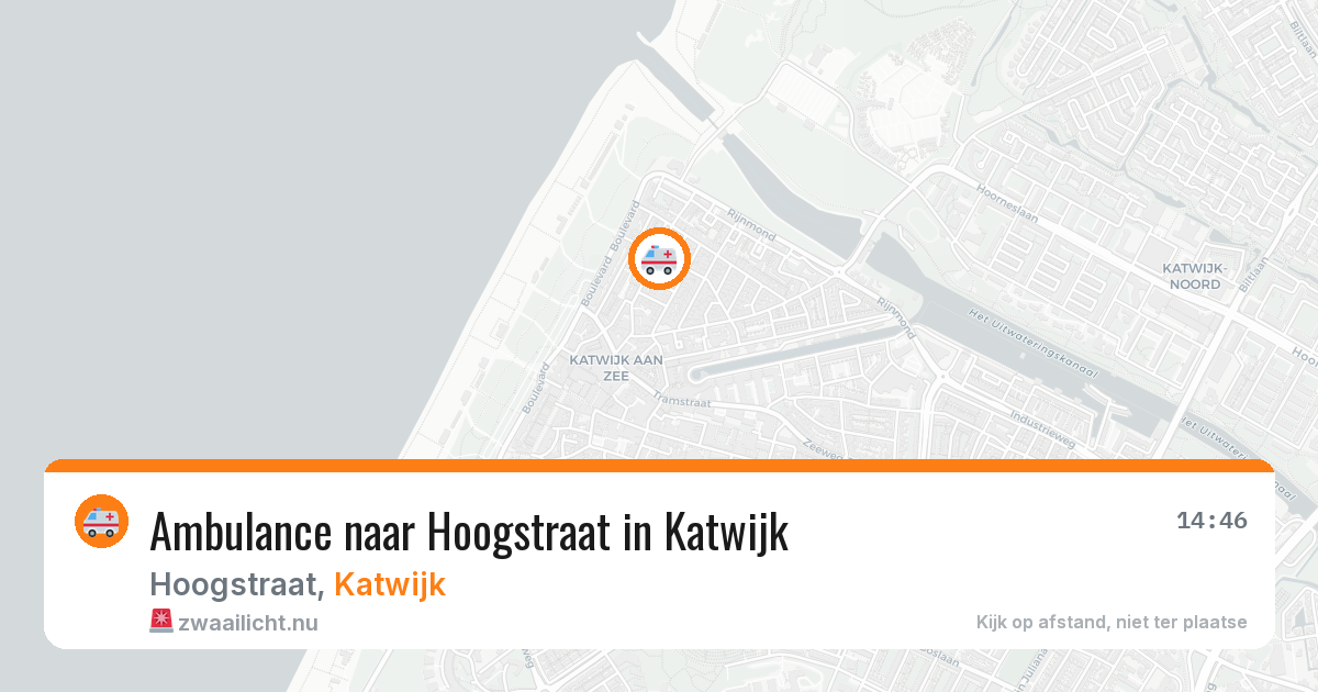 Ambulance naar Hoogstraat in Katwijk — 20 mrt 2026