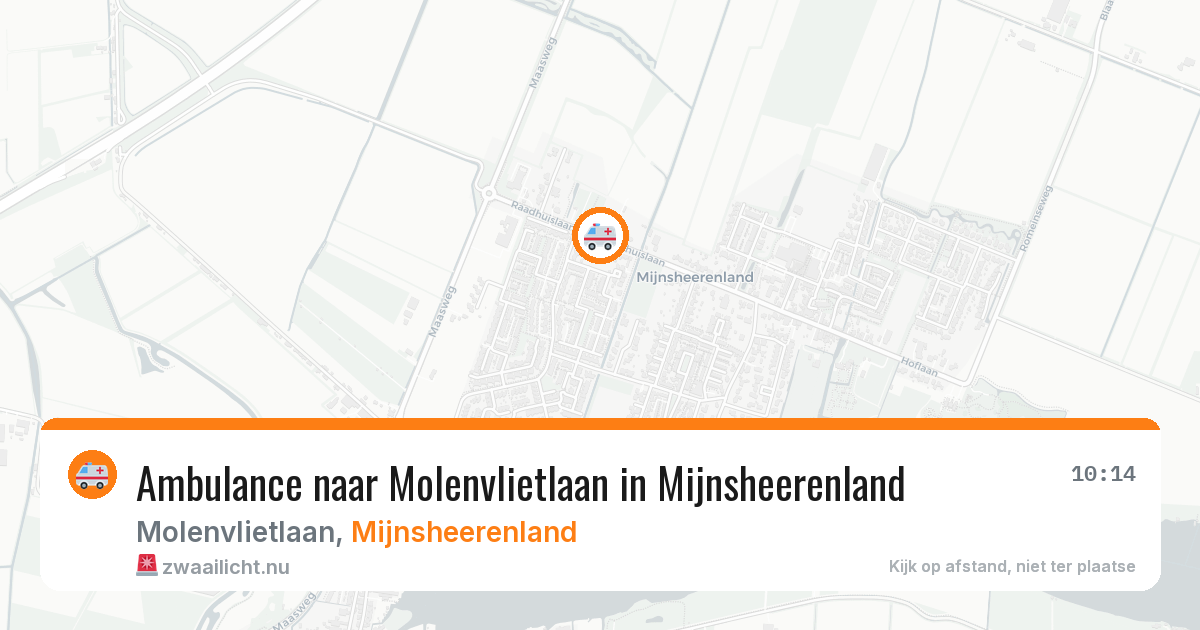 Ambulance naar Molenvlietlaan in Mijnsheerenland — 11 jul 2026