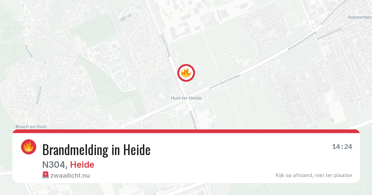 Brandmelding in Heide — 15 jul 2026