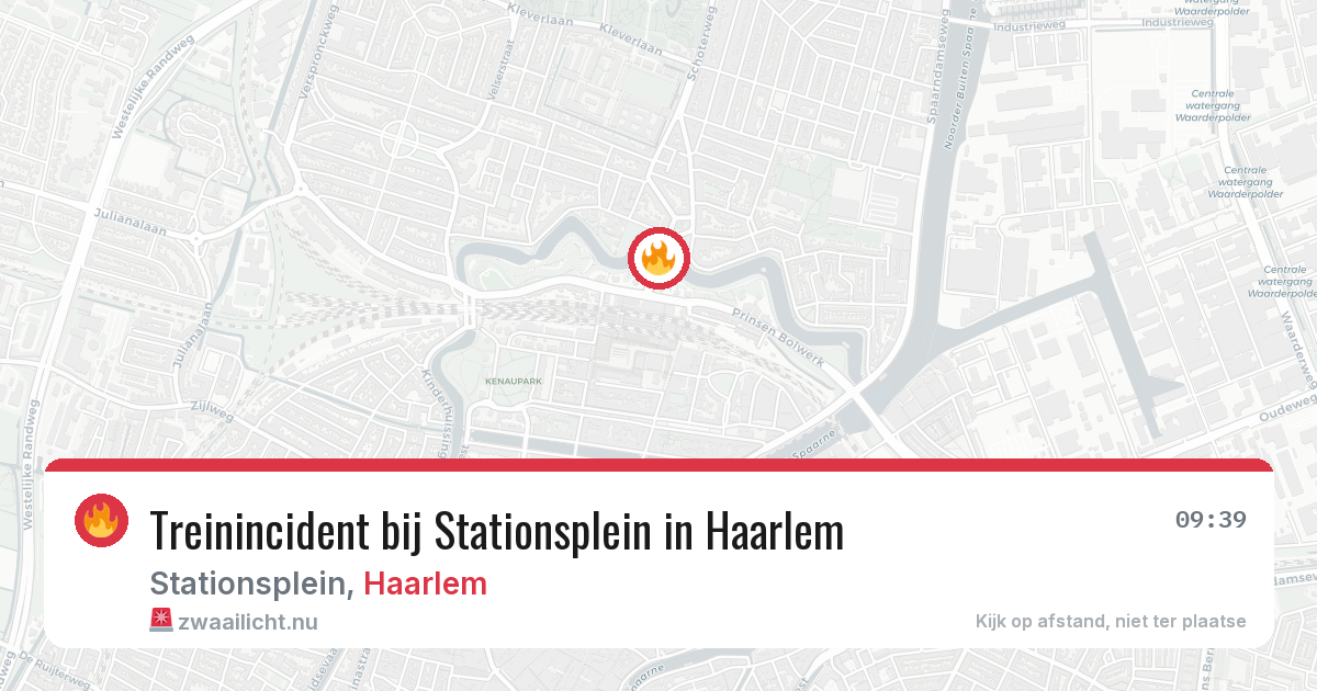 Treinincident bij Stationsplein in Haarlem — 17 jul 2026
