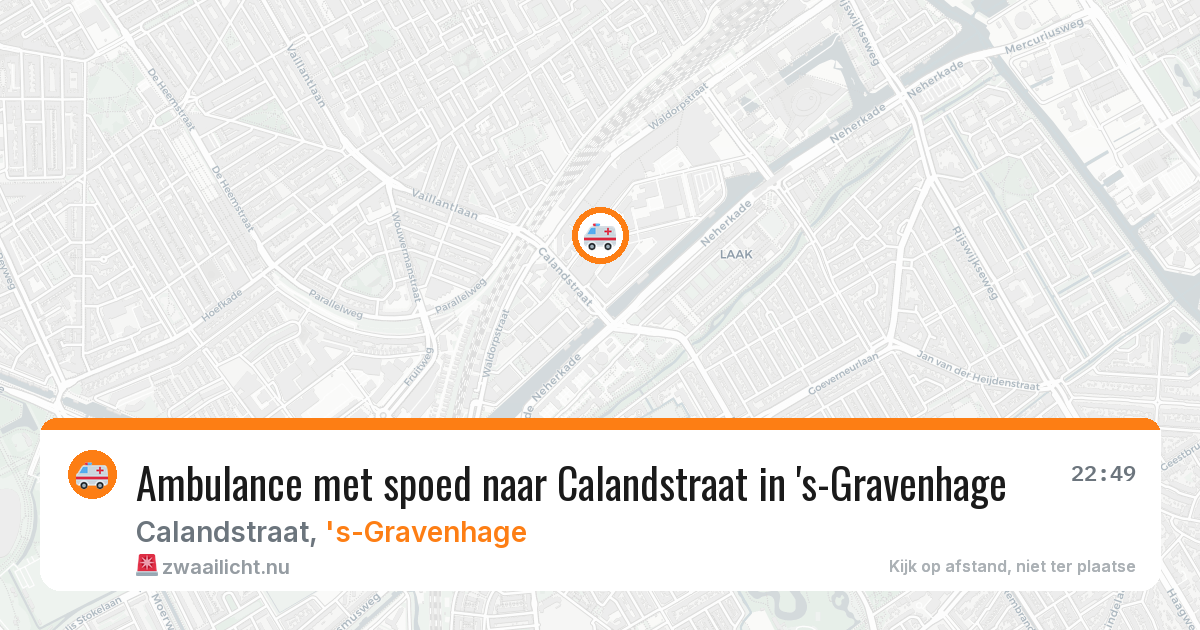 Ambulance met spoed naar Calandstraat in 's-Gravenhage — 3 jun 2026