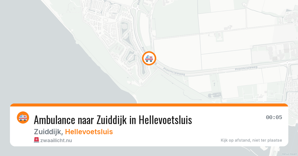 Ambulance naar Zuiddijk in Hellevoetsluis — 3 jun 2026
