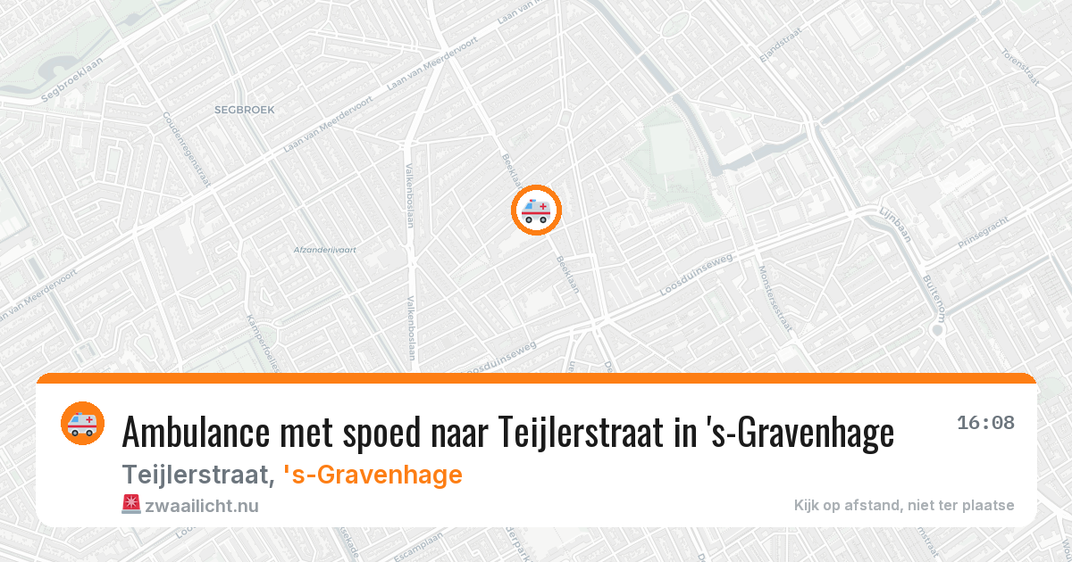 Ambulance met spoed naar Teijlerstraat in 's-Gravenhage — 28 feb 2026