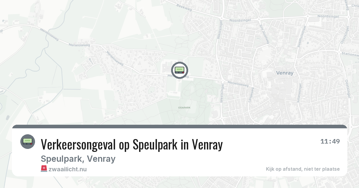 Verkeersongeval op Speulpark in Venray — 17 jul 2026