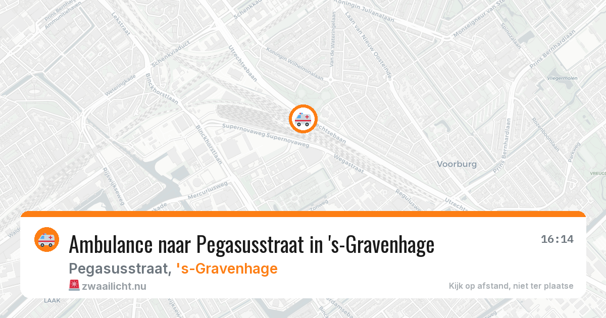 Ambulance naar Pegasusstraat in 's-Gravenhage — 3 jun 2026