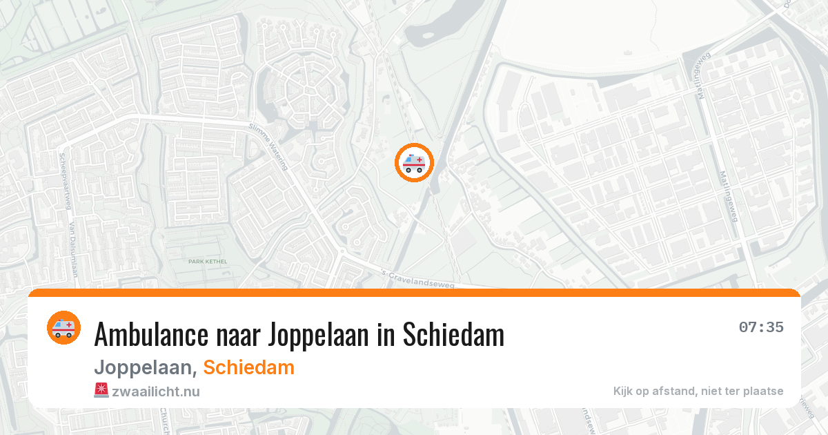 Ambulance naar Joppelaan in Schiedam — 15 mei 2026